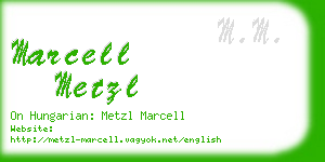 marcell metzl business card